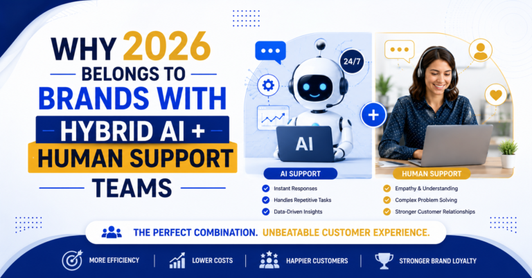Why 2026 Belongs to Brands With Hybrid AI Plus Human Support Teams