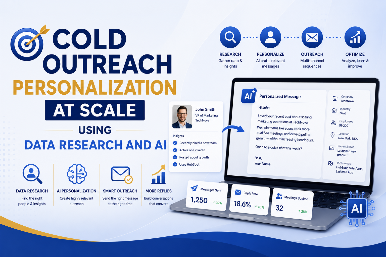 Cold Outreach Personalization At Scale Using Data Research And AI
